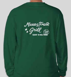 Musso & Frank Green Long Sleeve T-Shirt