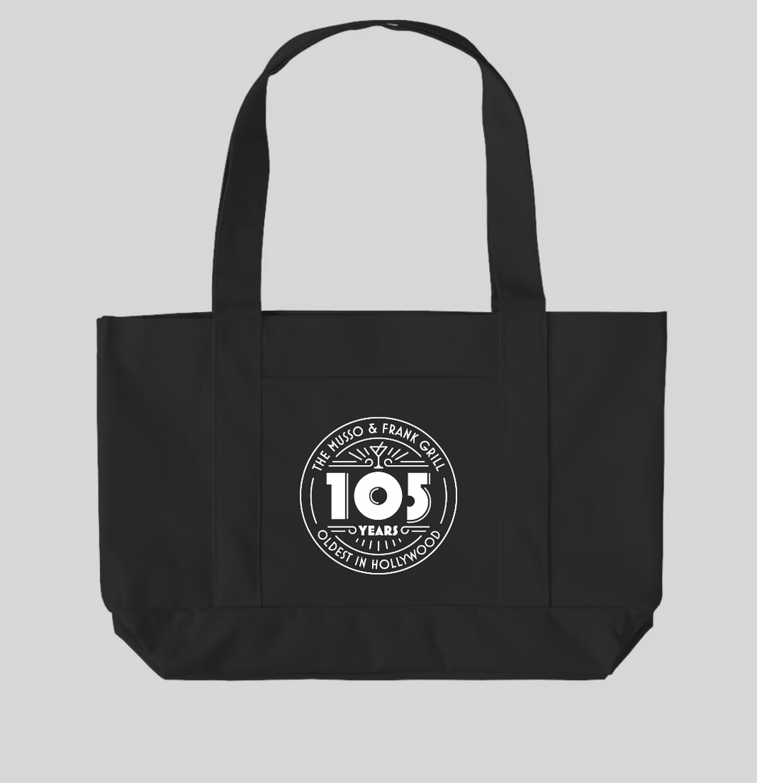 Musso & Frank Black Reusable Bag With 105 Year Logo