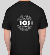 Load image into Gallery viewer, Musso &amp; Frank Black Short Sleeve T-shirt with 105 Year Logo